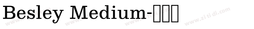 Besley Medium字体转换 Besley Medium字体转换